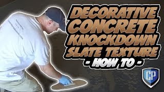 Tuscan Slate  Decorative Concrete HowTo [upl. by Edsel720]