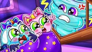 Storm Storm Go Away⭐Safety Rules For Kids More Kids Songs🚑🚓And Nursery Rhymes by Toddler Cars [upl. by Noellyn]