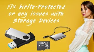 USB Pendrive  The disk is write protected  NOT recognized or showing up  USB stick  flash drive [upl. by Enomal]