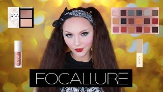 FOCALLURE  КЛАССНАЯ КОСМЕТИКА С ALIEXPRESS  СВОТЧИ И МАКИЯЖ  MAKEUP REVIEW  MAKEUP TUTORIAL [upl. by Kcirted]