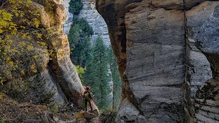 Illiam Canyon  Rappelling into West Fork  Sedona Arizona [upl. by Sapers]