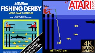 Fishing Derby Atari 2600 4k Gameplay [upl. by Yenttihw]