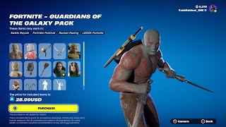 NEW GUARDIANS OF THE GALAXY PACK  March 28th 2024  Fortnite Item Shop  FORTNITE CH5 S2 [upl. by Om]