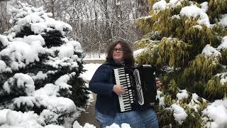 Bernadette  Vivaldi quotWinterquot First Movement for accordion [upl. by Sami]