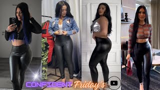 Leggings Quick Style Guide Top 5  Friday Confident Leather Pants Outfits  GRWM Blog [upl. by Nalyad]