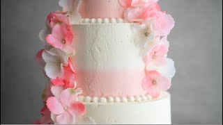 Three Tier Cascading Floral Cake Tutorial Rosies Dessert Spot [upl. by Traweek]