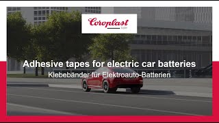 Coroplast Tape – Adhesive tapes for electric car batteries [upl. by Killian]