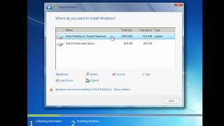 How to Install and Partition Windows 7 [upl. by Akilat]