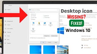 Windows 10 Fix Desktop Icons Are Missing Not Showing [upl. by Ahmed40]