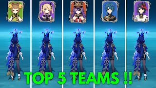 5 Best Teams For F2P Clorinde Genshin Impact [upl. by Hungarian894]