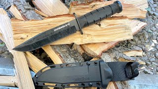 Cold Steel Leatherneck SF hard use test KaBar hold my beer [upl. by Uis]