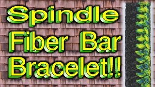 How To Make A Paracord Spindle Fiber Bar Bracelet With Buckles [upl. by Cressler]