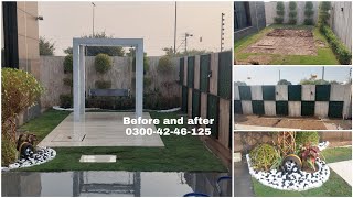 part 2 Modern Landscaping wall design swings Landscaping Unique Garden ideas 03004246125 [upl. by Gurolinick628]