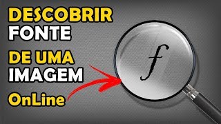 Como Descobrir Fonte Por Imagem Online [upl. by Soirtemed764]