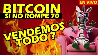 🚨 BITCOIN EMPEZO LA CAIDA  Análisis bitcoin en vivo  btc criptomonedas [upl. by Sapphira]