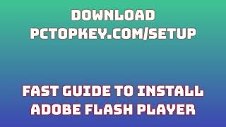 How To Download and Install Adobe Flash Player Manual [upl. by Irahs]