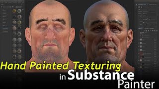 Full Video  Hand Painted Texturing  Substance Painter Skin Texturing [upl. by Hoskinson]