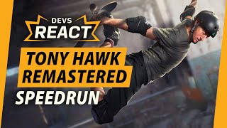 Tony Hawks 12 Remaster Developers React to Speedrun [upl. by Pellikka898]