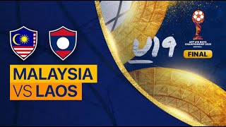 Malaysia vs Laos Final AFF U19 [upl. by Tekcirc]