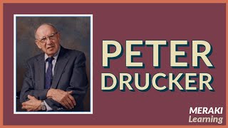 Peter Drucker  Part  1 UGC NET JRF Public Administration  Administrative Thought [upl. by Annaer]