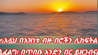 ✍አሏህ በእዝነቱ ብዙ በሮችን ሊከፍትልን ሲፈልግ፡ በጥበቡ አንድን በር ይዘጋብናል። [upl. by Gathard]