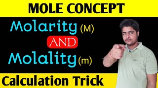 Molarity and molality class 11  mole concept  molarity and molality full explanation [upl. by Hawkins879]