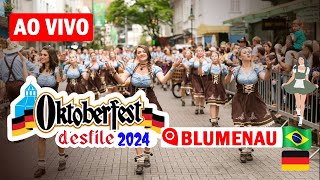 🇧🇷❤️🇩🇪 AO VIVO 2310 PENÚLTIMO DESFILE OKTOBERFEST BLUMENAU 2024 [upl. by Narod]