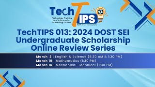 𝐄𝐍𝐆𝐋𝐈𝐒𝐇  DOSTSEI Undergraduate Scholarship Online Review Series  Session 1 March 2 [upl. by Adalheid]