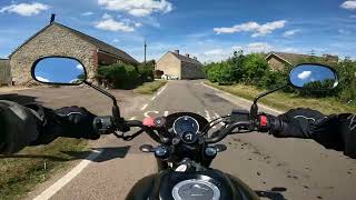 No 70 Yamaha XSR125 4K Barnsdale to Grantham with Beeline [upl. by Pease160]