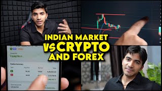 Indian Stock Market vs Crypto amp Forex Trading [upl. by Ennyroc]