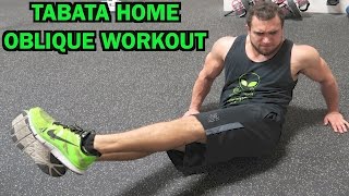 Intense Tabata At Home Oblique Workout HIIT [upl. by Tami]