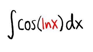 integral of coslnx integration by parts w usub vs without usub [upl. by Rosol256]