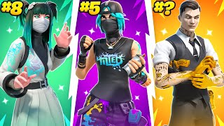 20 SWEATIEST Battle Pass Skins In Fortnite [upl. by Sternlight]