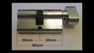 How to Measure a Euro Key and Turn Cylinder [upl. by Brodench]