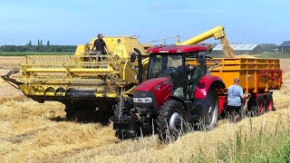 Combinen met 2x New Holland Clayson M133 Akkerb Te Velde Stadskanaal [upl. by Trometer]