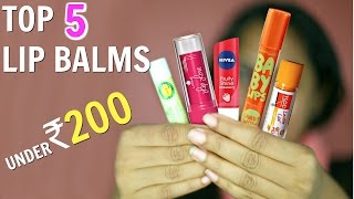 My Top 5 Lip Balms under Rs 200  Winter Skincare  ShrutiArjunAnand [upl. by Niels]