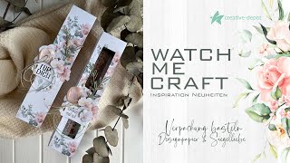 WATCH ME CRAFT  Verpackung basteln  Neuheiten Creative Depot  März 2024 [upl. by Akialam]