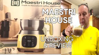 MAESTRI HOUSE MILK FROTHER UNBOXING amp REVIEW [upl. by Essirehc]