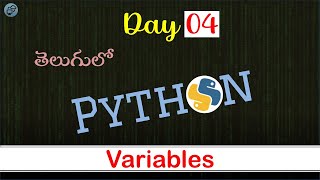 Day 04  Python course  Variables in Python  Cloud Computing In Telugu [upl. by Derward]