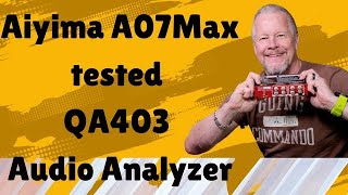 Aiyima A07 Max test setup for QA403 Audio Analyzer QA403 quantasylum Aiyima A07max [upl. by Cicenia]