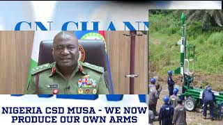 Nigerias Security Challenges Nigeria Now Into Own Arm Production  Gen Musa [upl. by Asseram]