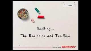 BERNINA Quilting  Tool Tip  The Beginning and the End [upl. by Gilliam914]