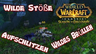 Guide  WoW Classic  SOD Wilde Stöße Wildes Brüllen Aufschlitzen Allianz GuideDeutschGerman [upl. by Annaehr134]