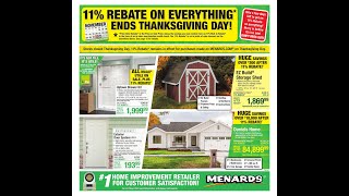 Menards Weekly Ad November 14 – November 27 2024 [upl. by Akiehsal]