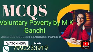 Voluntary Poverty by Mahatma Gandhi [upl. by Tica389]