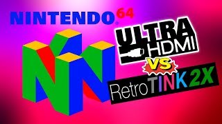 N64 UltraHDMI vs RetroTINK 2X [upl. by Airetal646]