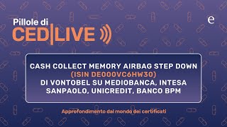 Pillole di CEDLIVE settore bancario barriera 40 Airbag 60 [upl. by Ammej]