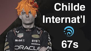 44 Abyss 34 Cost Childe International 67s Top Half Continuous  Genshin Impact [upl. by Eilasor]