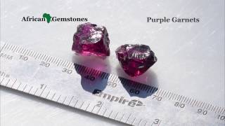 Purple Rhodolite Garnet Rough [upl. by Eentirb]