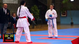 Tercer puesto kumite femenino  XIV Copa de España Internacional de Karate [upl. by Vernice793]